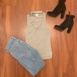 BP Mock Neck Cut-Out Tank